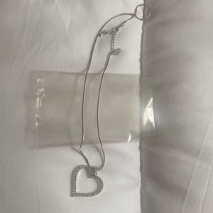 Silver heart necklace